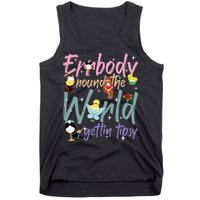 Errbody Round The World Gettin Tipsy Drinking Around The World Tank Top