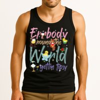 Errbody Round The World Gettin Tipsy Drinking Around The World Tank Top