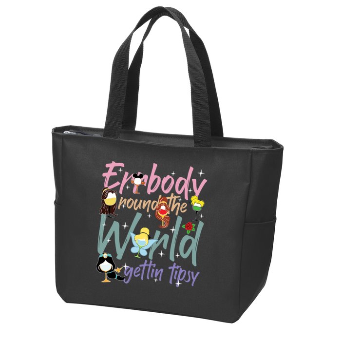 Errbody Round The World Gettin Tipsy Drinking Around The World Zip Tote Bag