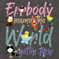 Errbody Round The World Gettin Tipsy Drinking Around The World Vector Backpack