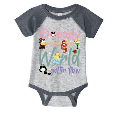 Errbody Round The World Gettin Tipsy Drinking Around The World Infant Baby Jersey Bodysuit