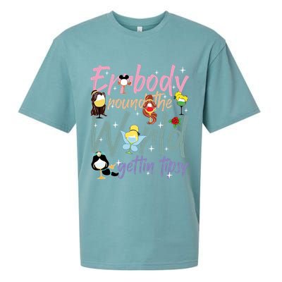 Errbody Round The World Gettin Tipsy Drinking Around The World Sueded Cloud Jersey T-Shirt