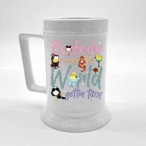 Errbody Round The World Gettin Tipsy Drinking Around The World Beer Stein