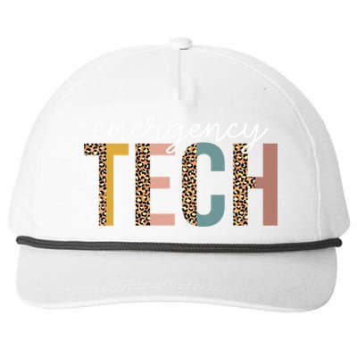 Emergency Room Technician Er Tech Nurse Technologist Gift Snapback Five-Panel Rope Hat