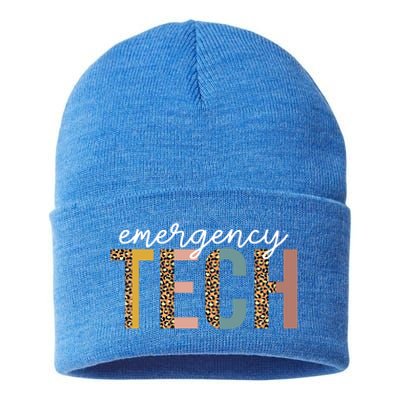 Emergency Room Technician Er Tech Nurse Technologist Gift Sustainable Knit Beanie