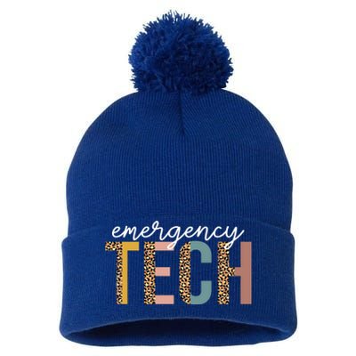 Emergency Room Technician Er Tech Nurse Technologist Gift Pom Pom 12in Knit Beanie