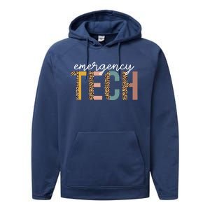 Emergency Room Technician Er Tech Nurse Technologist Gift Performance Fleece Hoodie