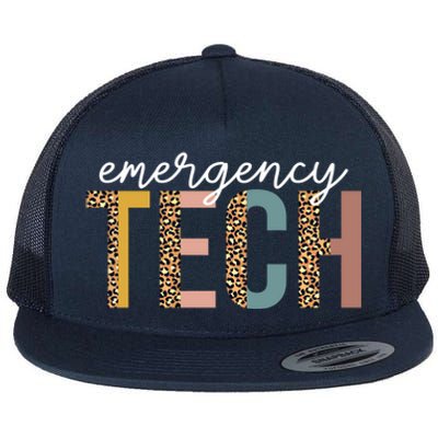 Emergency Room Technician Er Tech Nurse Technologist Gift Flat Bill Trucker Hat