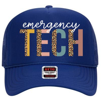 Emergency Room Technician Er Tech Nurse Technologist Gift High Crown Mesh Back Trucker Hat