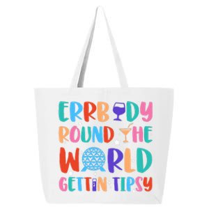 Errbody Round The World Gettin Tipsy Food And Wine Festival 25L Jumbo Tote