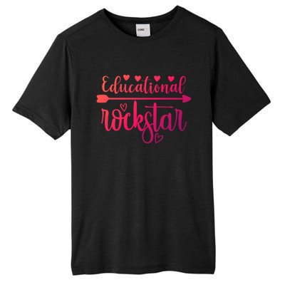 Educational Rockstar Teacher Appreciation Gift Tall Fusion ChromaSoft Performance T-Shirt