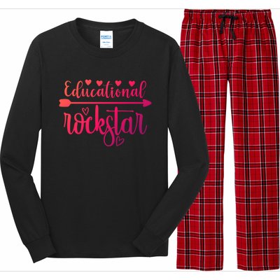 Educational Rockstar Teacher Appreciation Gift Long Sleeve Pajama Set