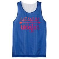 Educational Rockstar Teacher Appreciation Gift Mesh Reversible Basketball Jersey Tank