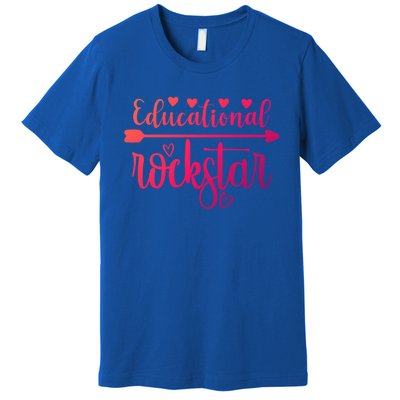 Educational Rockstar Teacher Appreciation Gift Premium T-Shirt