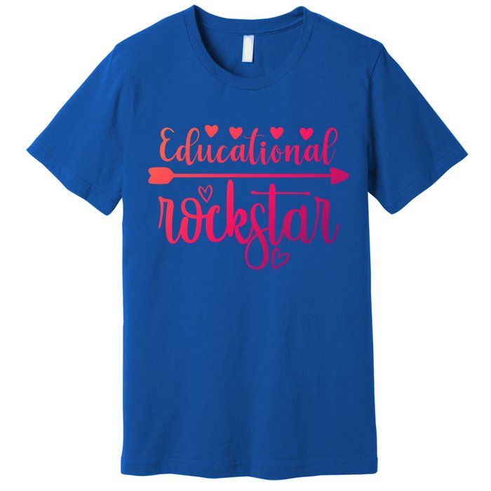 Educational Rockstar Teacher Appreciation Gift Premium T-Shirt