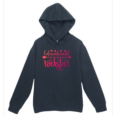 Educational Rockstar Teacher Appreciation Gift Urban Pullover Hoodie