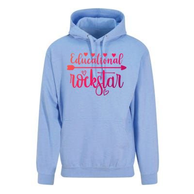 Educational Rockstar Teacher Appreciation Gift Unisex Surf Hoodie