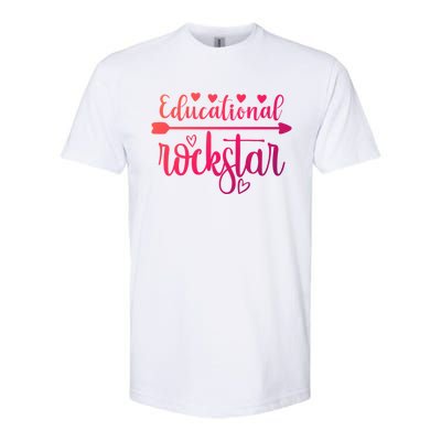 Educational Rockstar Teacher Appreciation Gift Softstyle® CVC T-Shirt