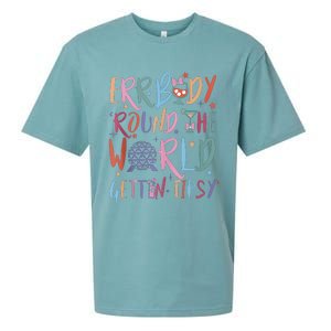 Errbody Round The World Gettin Tipsy Sueded Cloud Jersey T-Shirt