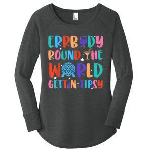 Errbody Round The World Gettin Tipsy Food And Wine Festival Women's Perfect Tri Tunic Long Sleeve Shirt