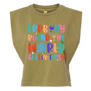 Errbody Round The World Gettin Tipsy Food And Wine Festival Garment-Dyed Women's Muscle Tee