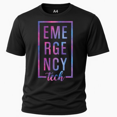 Emergency Room Tech ER Tech ER funny Technician Cooling Performance Crew T-Shirt