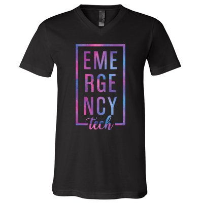 Emergency Room Tech ER Tech ER funny Technician V-Neck T-Shirt