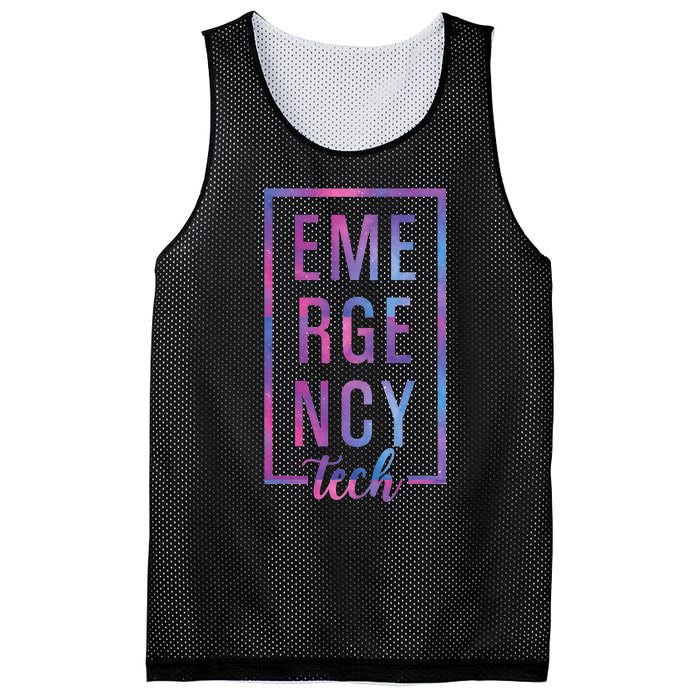 Emergency Room Tech ER Tech ER funny Technician Mesh Reversible Basketball Jersey Tank