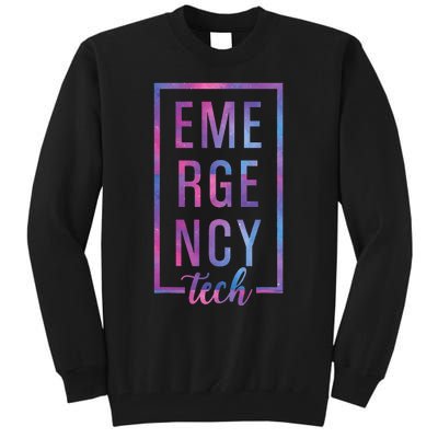 Emergency Room Tech ER Tech ER funny Technician Tall Sweatshirt