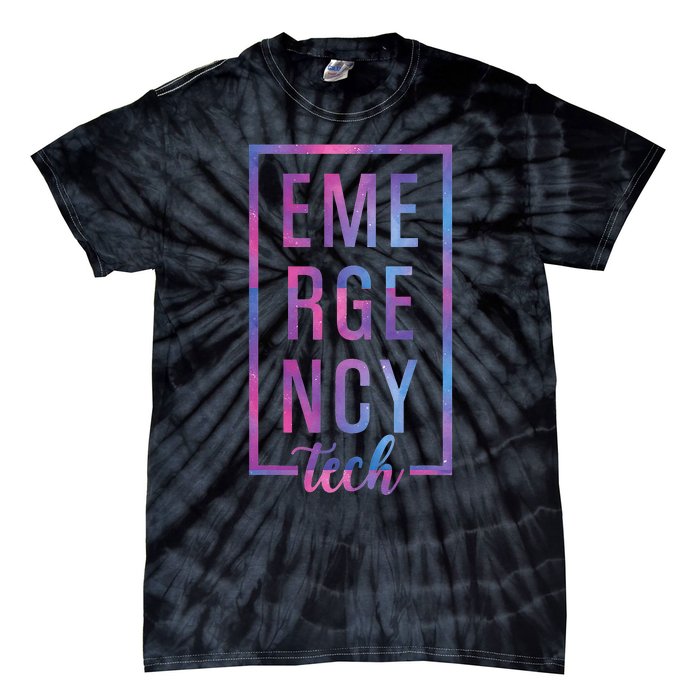 Emergency Room Tech ER Tech ER funny Technician Tie-Dye T-Shirt