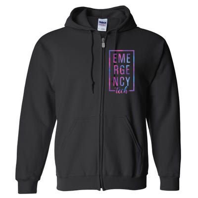 Emergency Room Tech ER Tech ER funny Technician Full Zip Hoodie