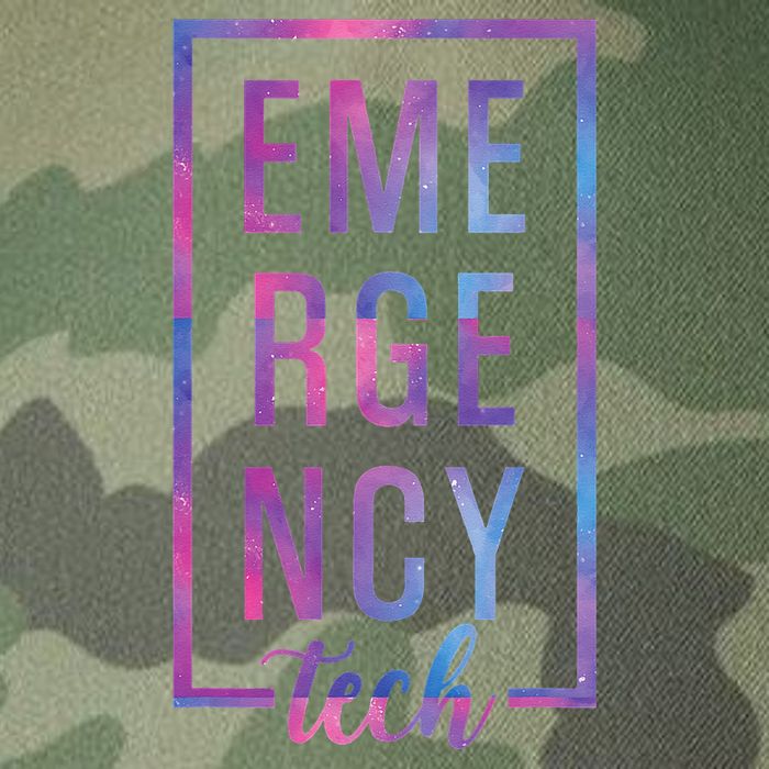 Emergency Room Tech ER Tech ER Technician Legacy Tie Dye Trucker Hat