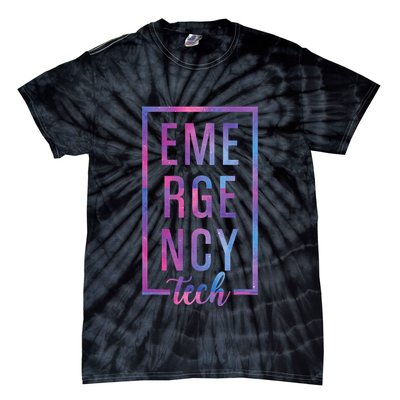 Emergency Room Tech ER Tech ER Technician Tie-Dye T-Shirt