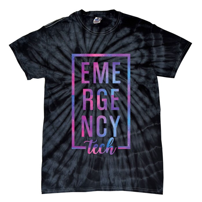 Emergency Room Tech ER Tech ER Technician Tie-Dye T-Shirt