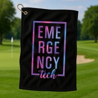 Emergency Room Tech ER Tech ER Technician Golf Towel