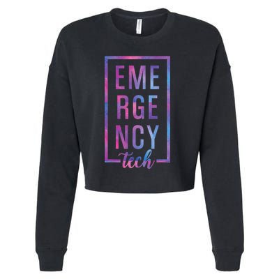 Emergency Room Tech ER Tech ER Technician Cropped Pullover Crew