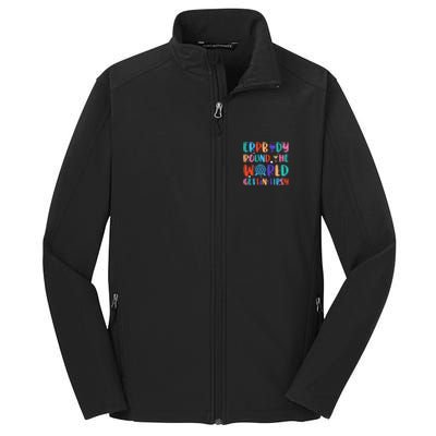 Errbody Round The World Gettin Tipsy Food And Wine Festival Core Soft Shell Jacket