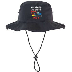 Excavator Ready To Crush Prek Prek First Day School Truck Legacy Cool Fit Booney Bucket Hat