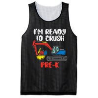 Excavator Ready To Crush Prek Prek First Day School Truck Mesh Reversible Basketball Jersey Tank