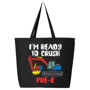 Excavator Ready To Crush Prek Prek First Day School Truck 25L Jumbo Tote