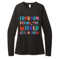 Errbody Round The World Gettin Tipsy Food And Wine Festival Gift Womens CVC Long Sleeve Shirt