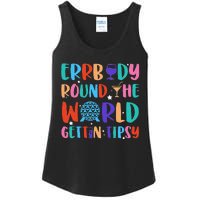 Errbody Round The World Gettin Tipsy Food And Wine Festival Gift Ladies Essential Tank