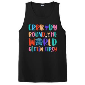 Errbody Round The World Gettin Tipsy Food And Wine Festival Gift PosiCharge Competitor Tank