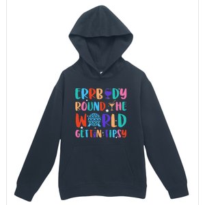 Errbody Round The World Gettin Tipsy Food And Wine Festival Gift Urban Pullover Hoodie