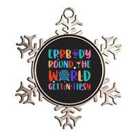 Errbody Round The World Gettin Tipsy Food And Wine Festival Metallic Star Ornament