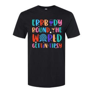 Errbody Round The World Gettin Tipsy Food And Wine Festival Softstyle CVC T-Shirt