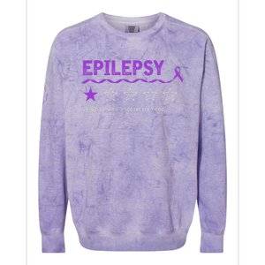 Epilepsy Review Very Bad Would Not Recommend 1 Star Rating Colorblast Crewneck Sweatshirt