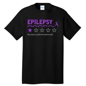 Epilepsy Review Very Bad Would Not Recommend 1 Star Rating Tall T-Shirt