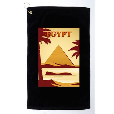 Egypt Retro Vintage Poster Platinum Collection Golf Towel