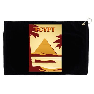 Egypt Retro Vintage Poster Grommeted Golf Towel